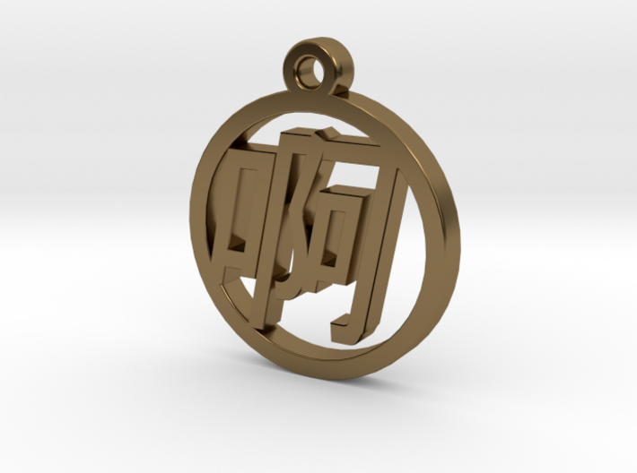 Chinese Font Charm - A 3d printed Chinese Font Charm - A