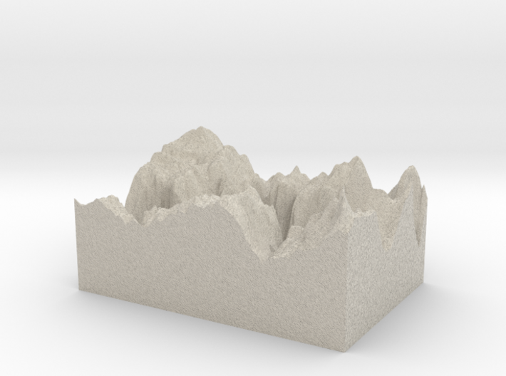 Model of Yosemite 3d printed