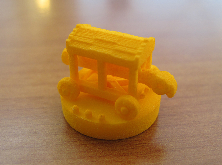 Catan Pieces - Orange City And Knights 3d printed Knight #3 token