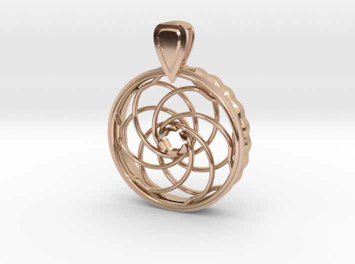 COMING SOON - Iris Pendant For 10mm CZs 3d printed