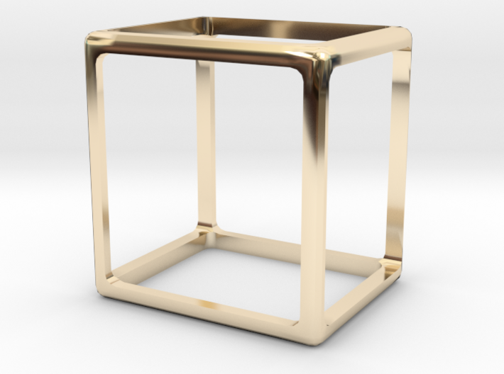 Cube pendant 3d printed