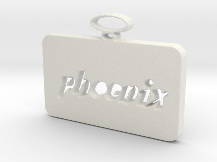 Phoenix pendant 3d printed