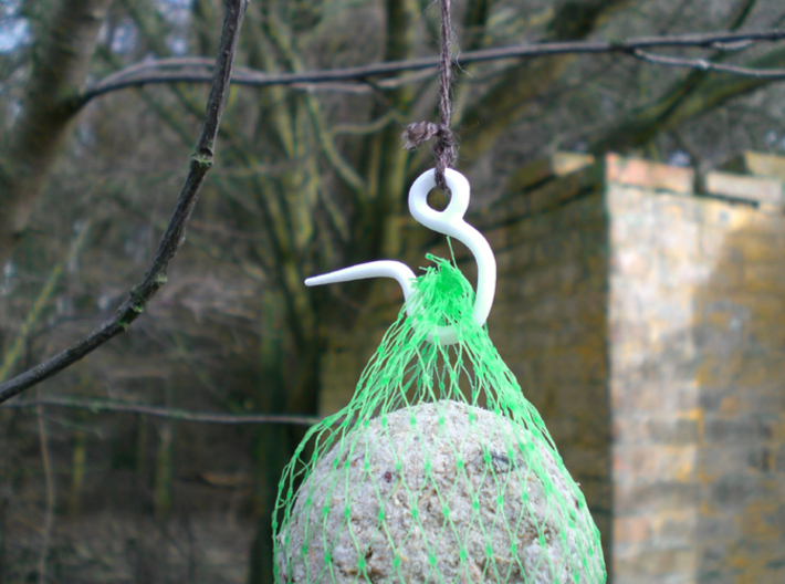 Birdfeed Ball Hook 3d printed