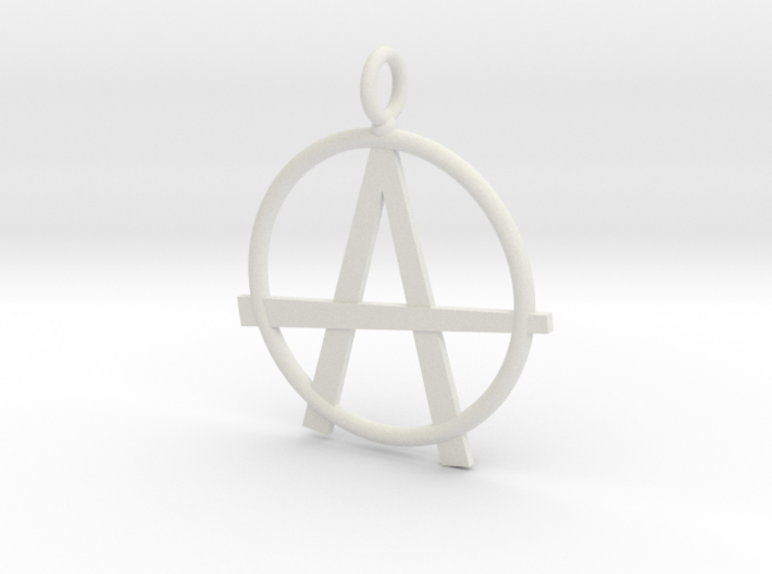 Anarchy necklace 3d printed