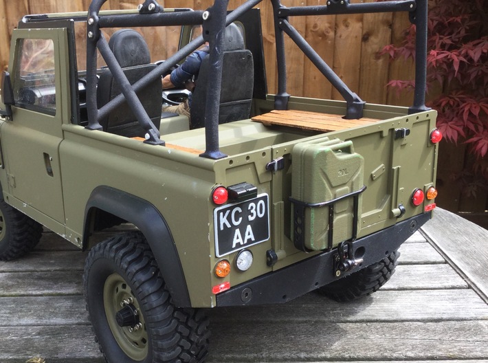 Crawler Scale Jerry Can Metal Rack 3d printed 