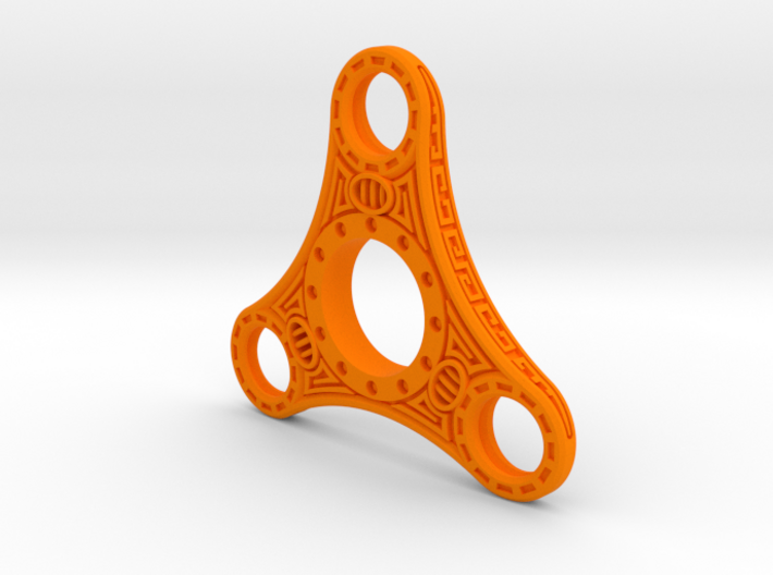 Skyrim &quot;Dwemer&quot; style fidget spinner - Plastic 3d printed