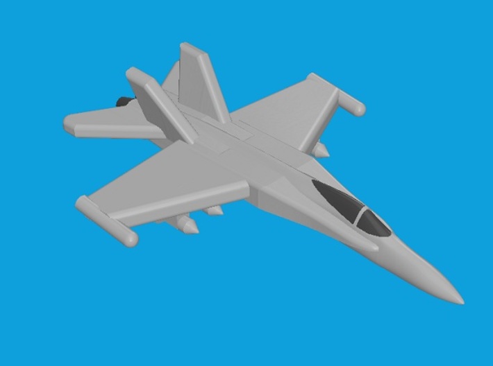 1/2000　Aircraft set for Nimitz class 3d printed F/A-18C Hornet. Computer software render.The actual model is not full color.