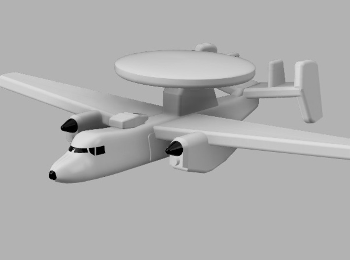 1/1800　Aircraft set for Nimitz class 3d printed E-2C Hawkeye. Computer software render.The actual model is not full color.