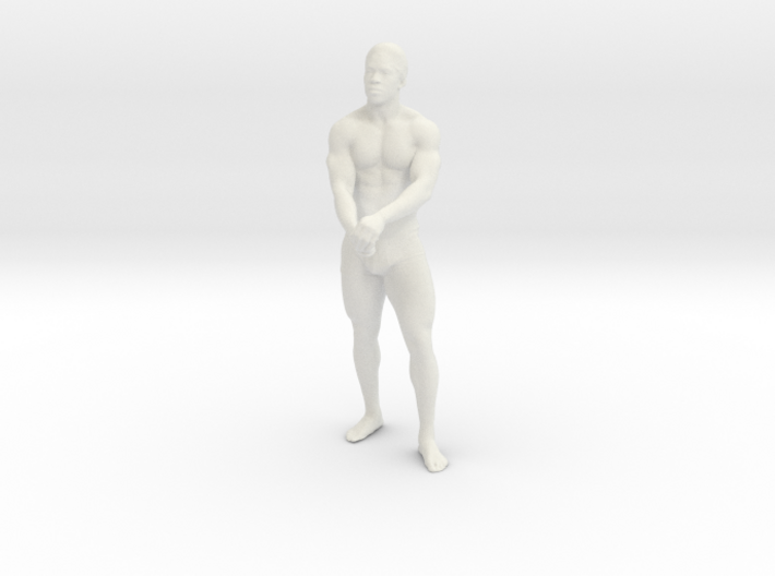Strong male body 001 scale in 10cm 3d printed
