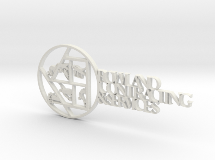 Rowland Contracting Logo 3d printed