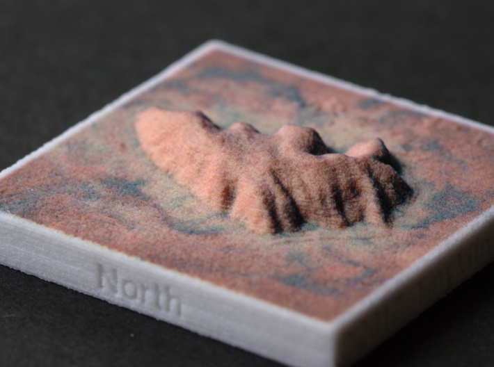 Uluru/Ayers Rock, Australia, 1:100000 Explorer 3d printed