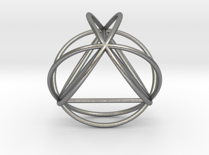 TetraSphere w/nested Tetrahedron 1.8&quot; (no bale) 3d printed