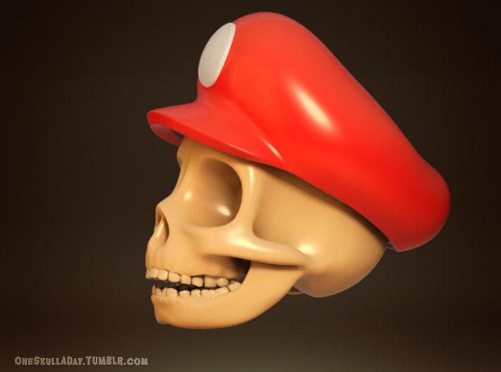Mario Skull 3d printed