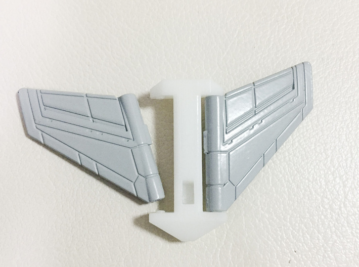 TR: Astrowing v2.0 for Astrotrains 3d printed Mold step 3: put wings onto the chest piece