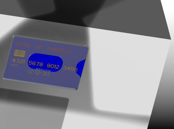 Bank card case 3d printed 