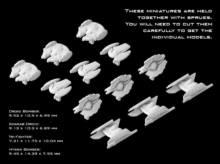 (Armada) Separatist Fighter Set 1 3d printed