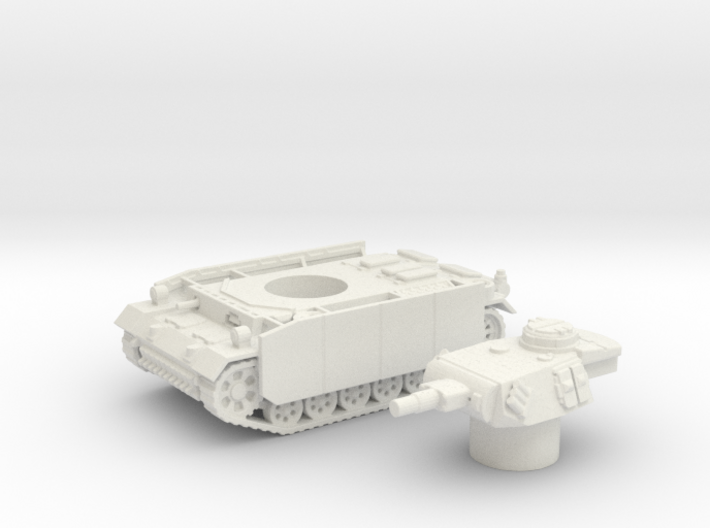 Panzer III tank M (Germany) 1/100 3d printed