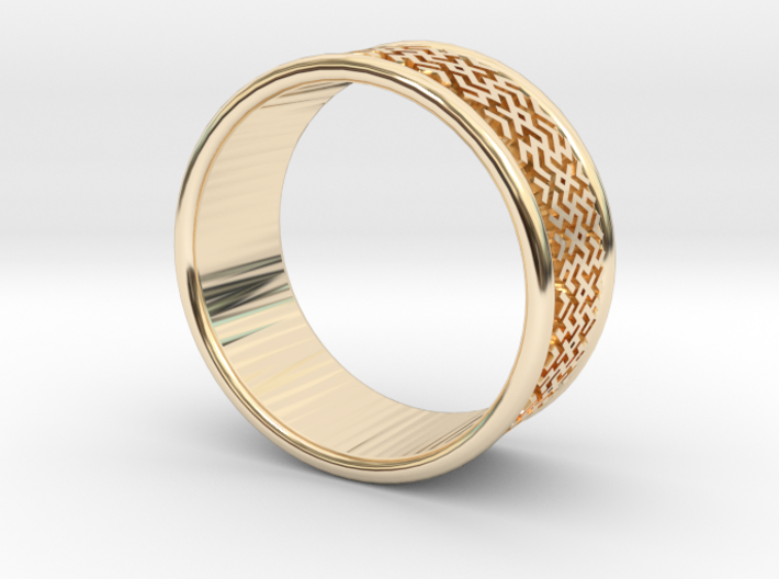 Wedding ring Slavic style 3d printed
