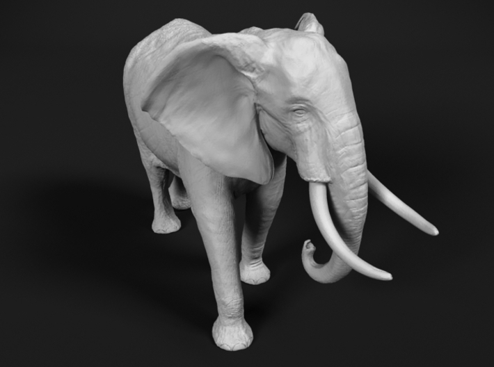 African Bush Elephant 1:87 Walking Male 3d printed