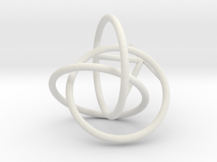 tripple link knot bubble surface 3d printed