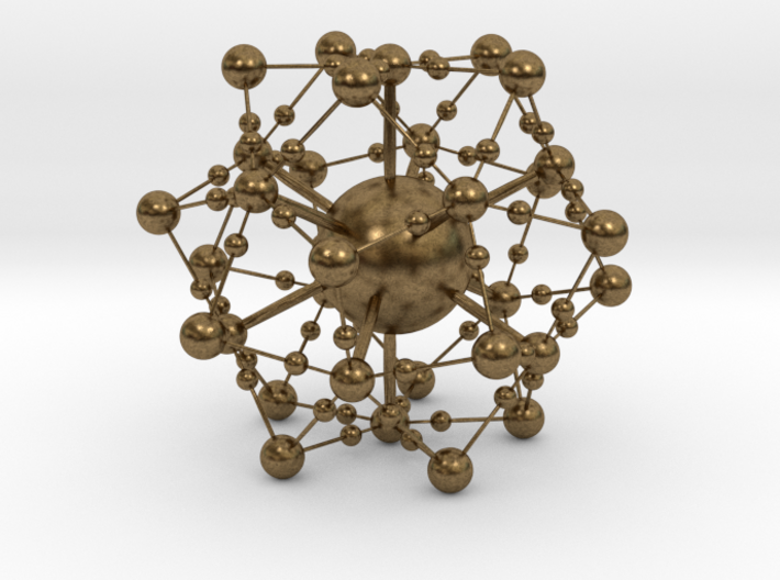 Complex Fractal Molecule 3d printed