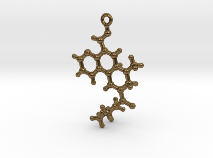 LSD Molecule Pendant 3d printed