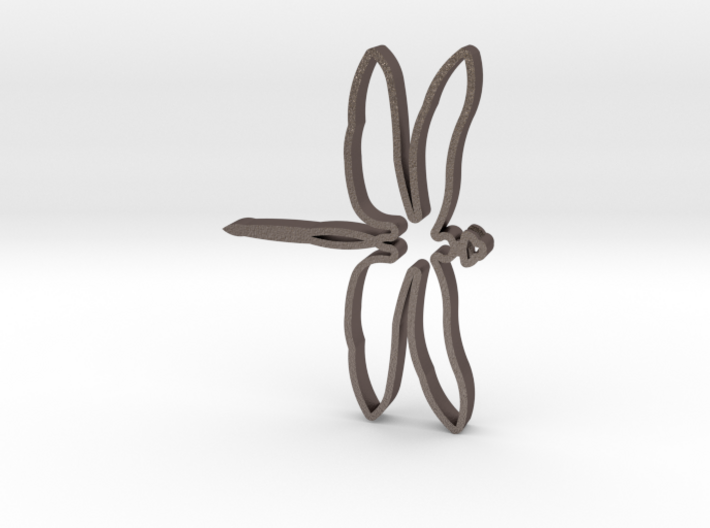 Extruded Dragonfly Pendant 3d printed