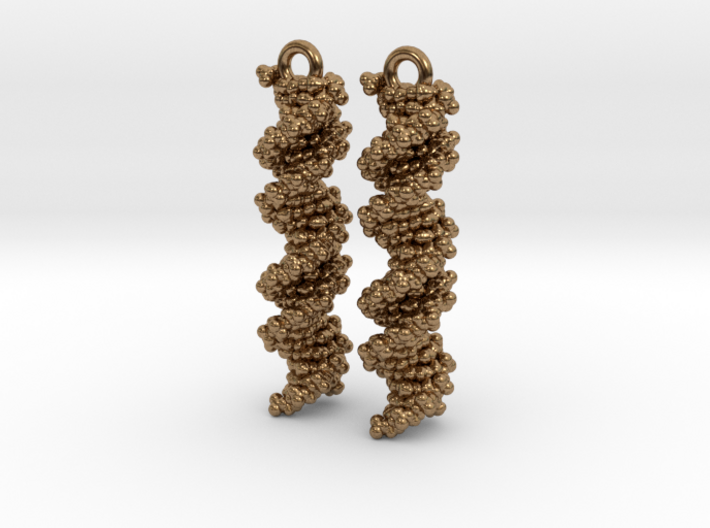DNA Molecule Earring Set 3d printed