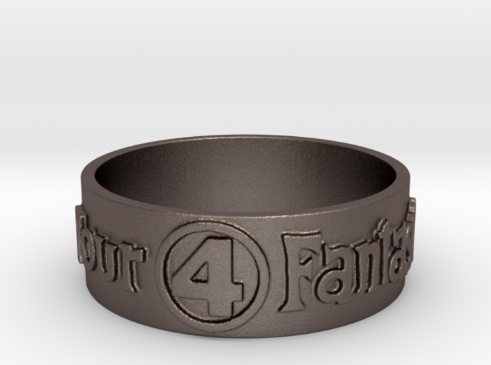 Fantastic Four Title Embossed Ring Size 12.25 3d printed