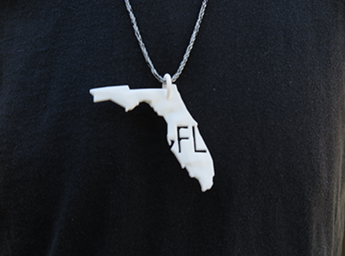 Florida State Pendant 3d printed *twine not included
