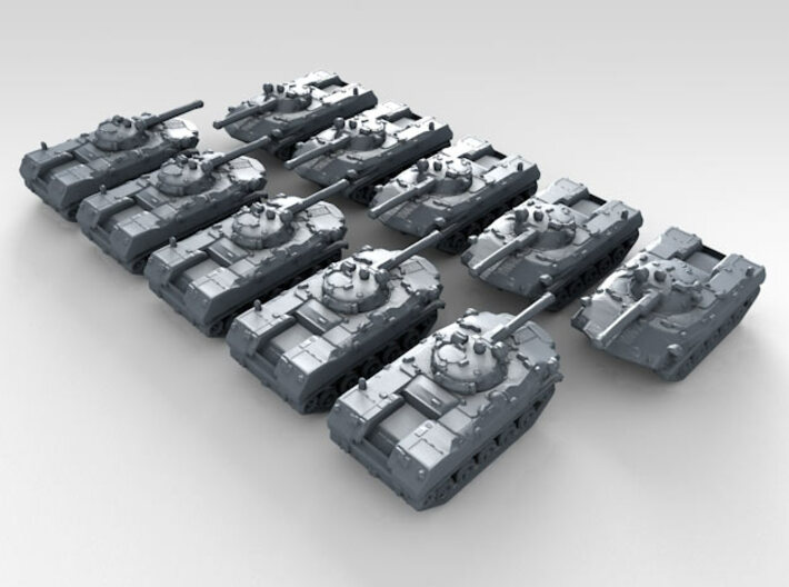 1/700 Russian BMD-2 Armoured Fighting Vehicle x10 3d printed 3d render showing product detail