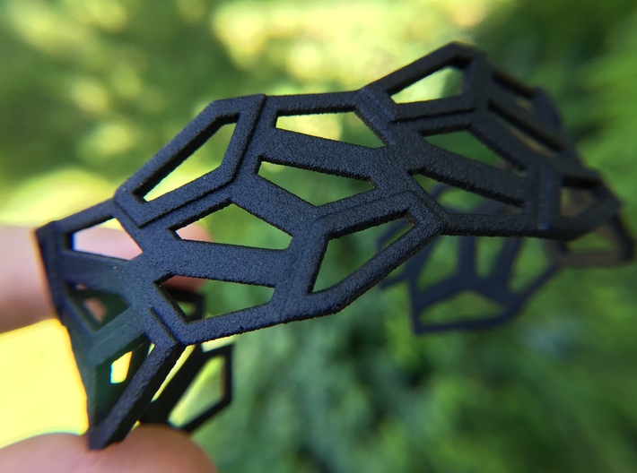 STEIN Cuff Bracelet 3d printed Shown here in a beta test of HP Strong and Flexible
