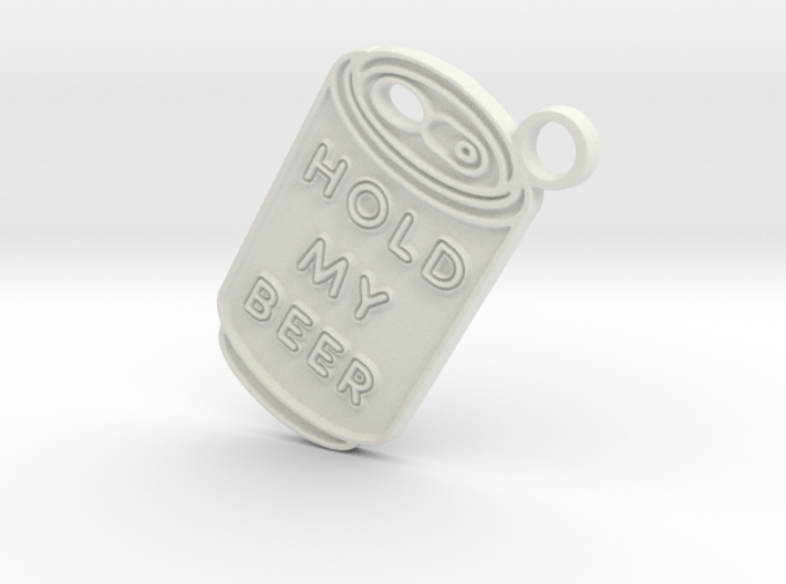 Hold My Beer Keyring 3d printed