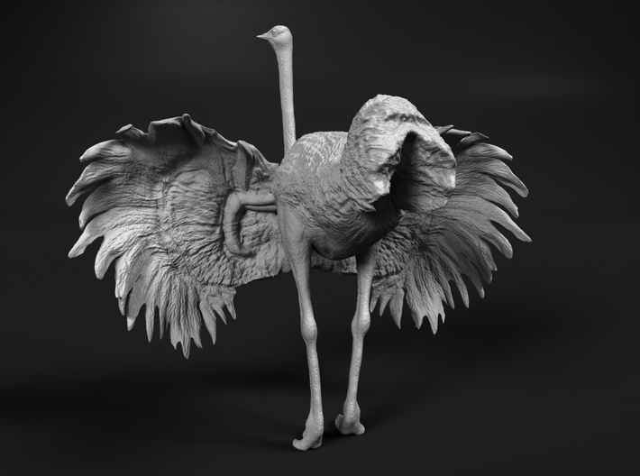 Ostrich 1:87 Wings Spread 3d printed