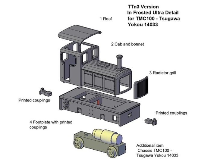 TTn3 Freelance Diesel Loco 3d printed 