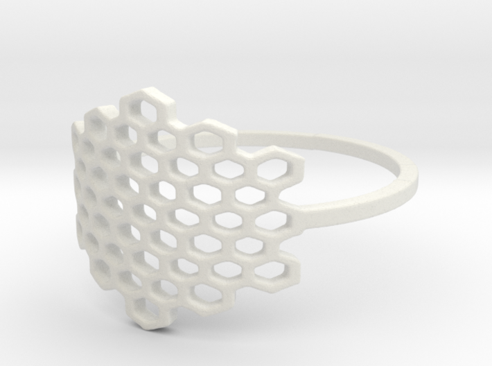 Honeycomb Ring 3d printed