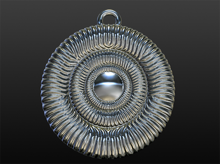 Hypnotizing Pendant of Illusion 3d printed software rendering