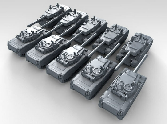 1/600 US Stingray II Light Tank x10 3d printed 3d render showing product detail