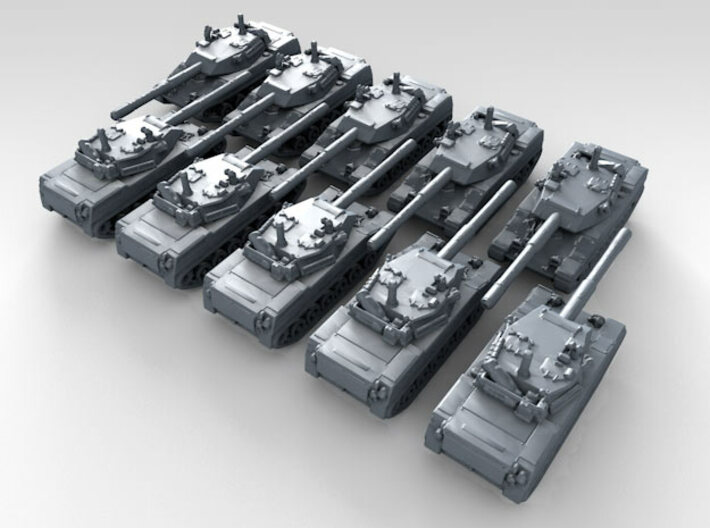 1/600 US Stingray Light Tank x10 3d printed 3d render showing product detail