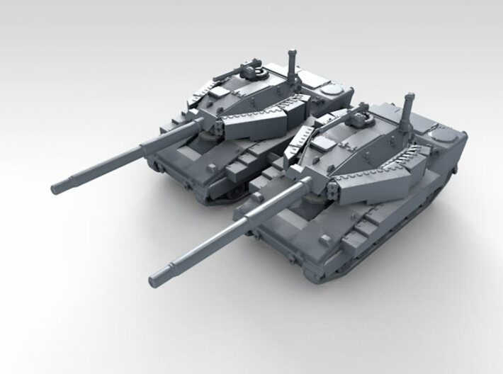 1/285 (6mm) US M8 Buford Light Tank x2 3d printed 3d render showing product detail