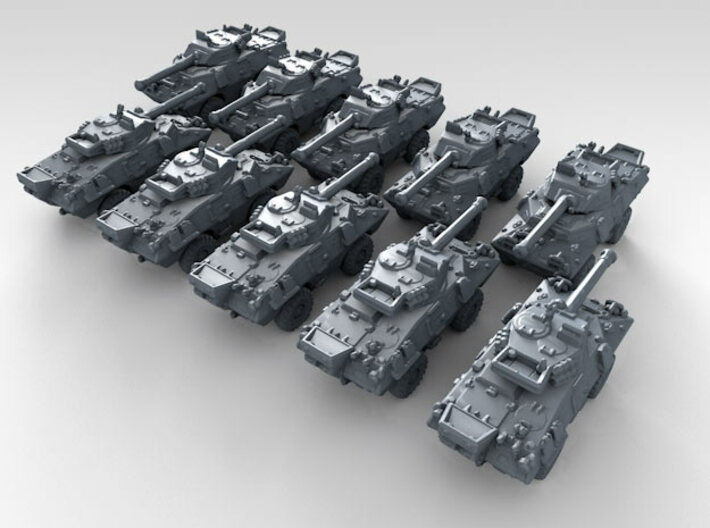 1/700 US LAV-150 90 Tank Destroyer x10 3d printed 3d render showing product detail