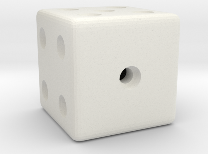 Weighted, or Loaded Die (Favors a Roll of 1) 3d printed