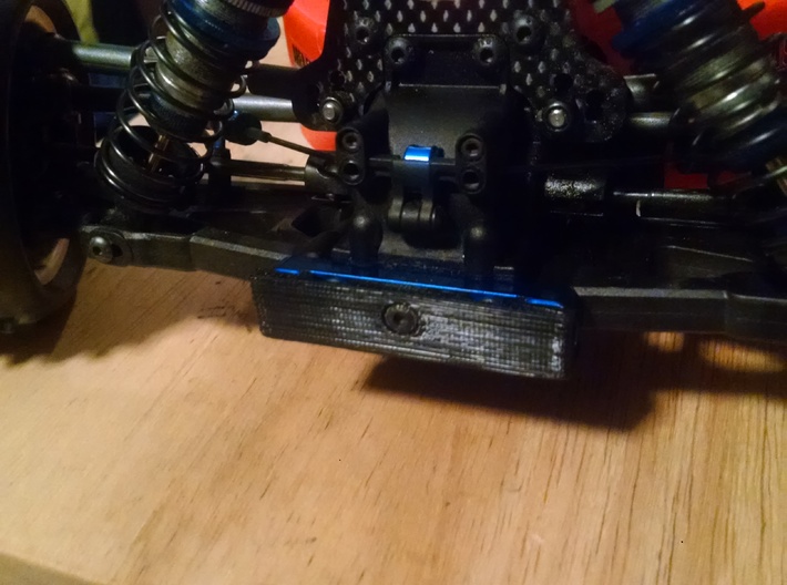 B64D Front Bumper with B mount cover tabs (Single) 3d printed 