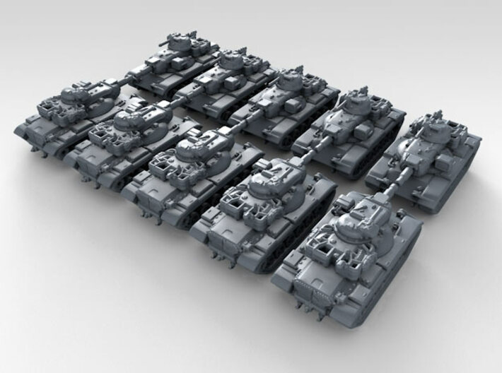 1/600 US M60A2 Starship Main Battle Tank x10 3d printed 3d render showing product detail