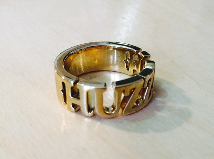 BlakOpal Huzzah Ring - Size 10.75 3d printed 