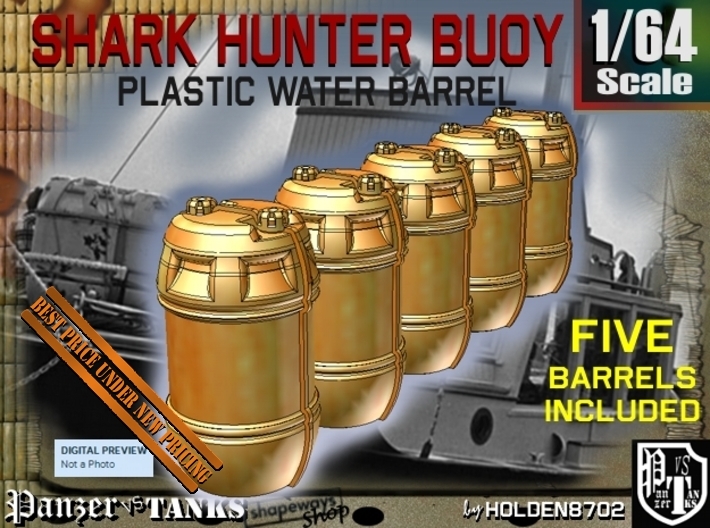 1-64 Shark Hunter Barrel 3d printed
