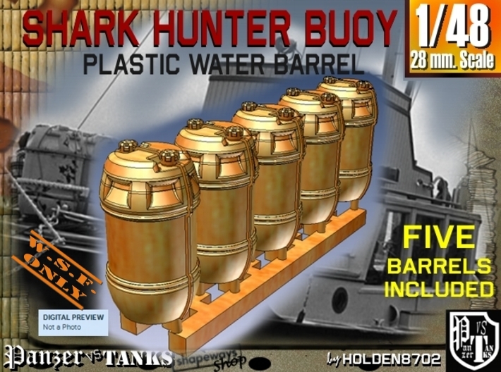 1-48 Shark Hunter Barrel 3d printed