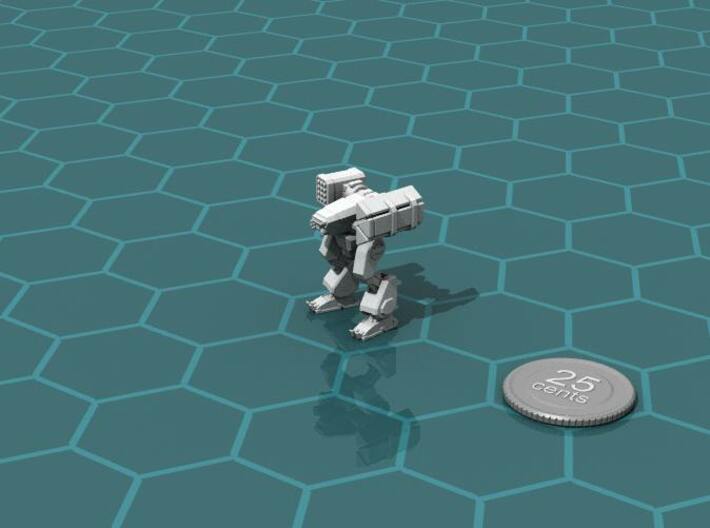 Terran Missile Walker 3d printed Render of the model, with a virtual quarter for scale.