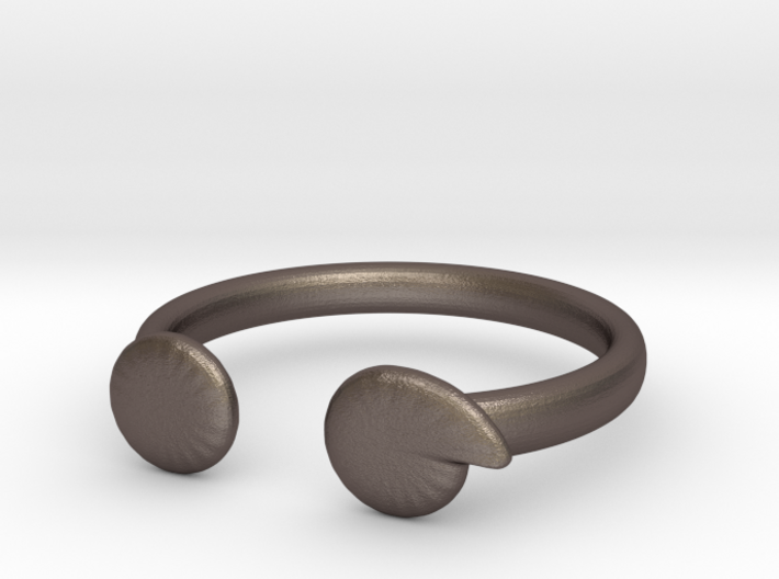 Semi-Colon Ring 3d printed