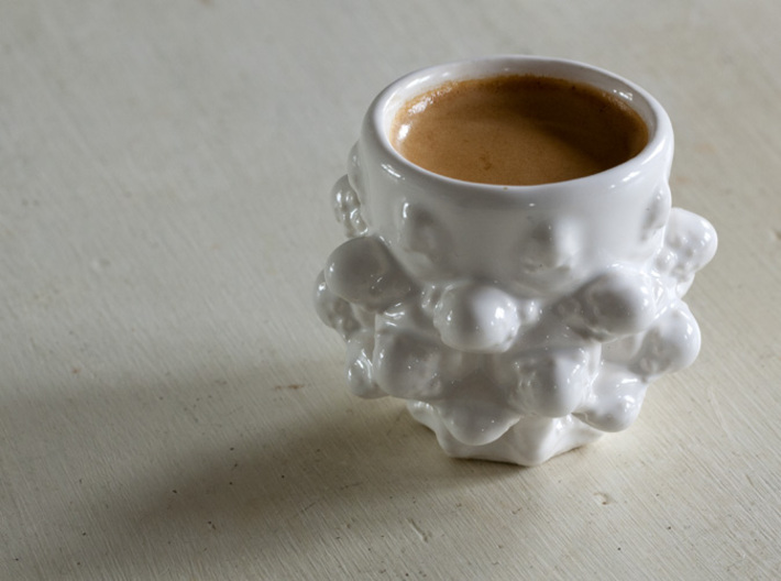 Mandelbulb Espresso Cup - Hardcore version 3d printed 